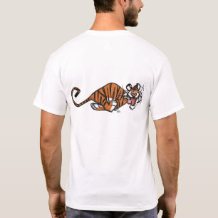 Camiseta do Tigre Correndo de Desenho Animado (par