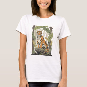 Camiseta do Tigre-de-bengala Real