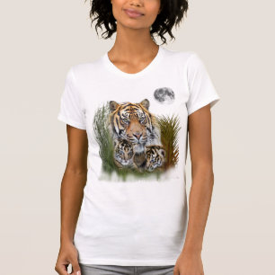 Camiseta do tigre e filhotes