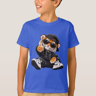 Camiseta do Tigre Maneiro de Hip Hop Tigre Fofo