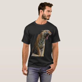 Camiseta do Tigre Rugindo da Natureza Animais Selv