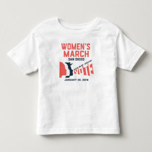 Camiseta do Toddler Oficial de San Diego, em març