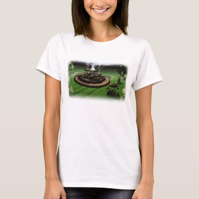 Camiseta do toque da Máquina do Tempo e Círculos d (Frente)