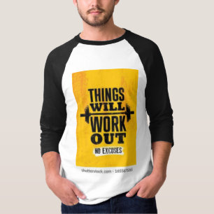 Camiseta Do trabalho do Duro à grandeza