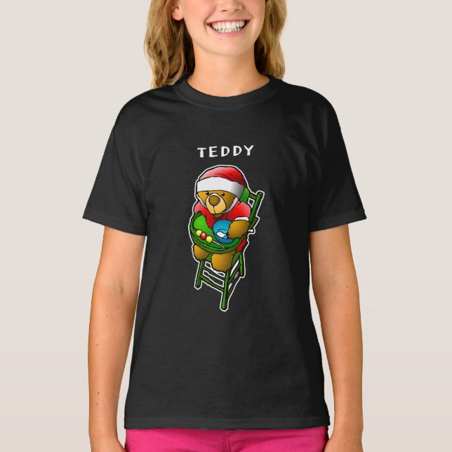 Camiseta do Ursinho de Natal (Frente)