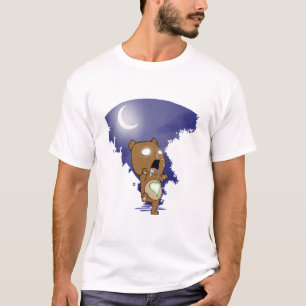 Camiseta do ursinho do zombi