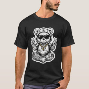 Camiseta do Ursinho Gangster Teddy Bear Adesivo
