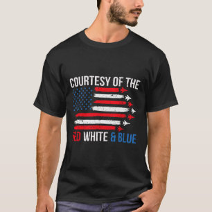 Camiseta Do Vermelho Branco E Azul 4 De Julho
