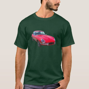 Camiseta Do vermelho de Jaguar XKE carro 1964 de esportes
