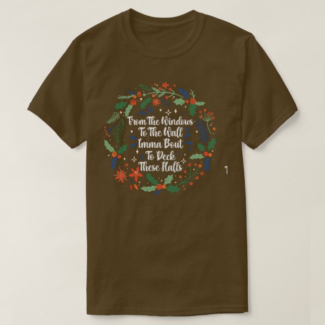 Camiseta Do Windows Para A Parede Imma Sobre O Xmas (Frente do Design)