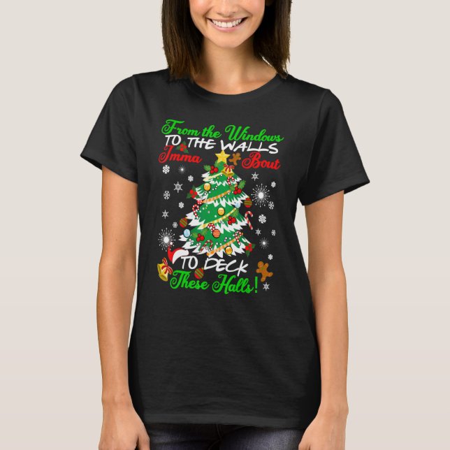 Camiseta Do Windows Para O Imma Da Parede, A Pé De Desenho (Frente)