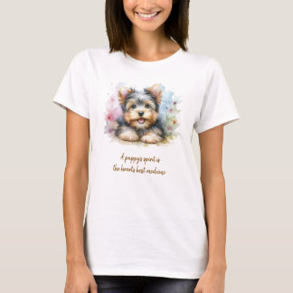 Camiseta do Yorkshire Terrier com Citação