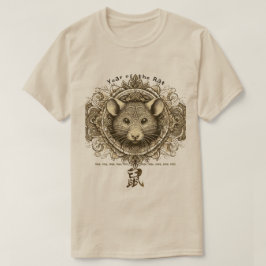 Camiseta do Zodíaco Chinês "Rato"