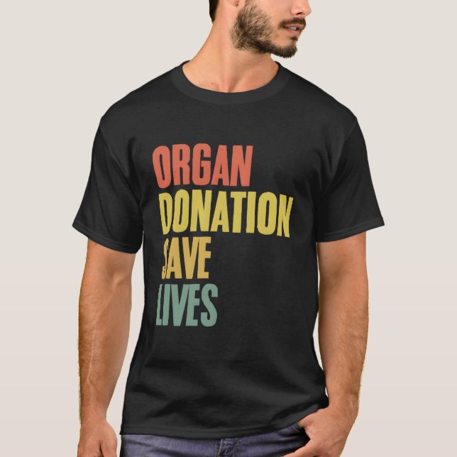 Camiseta Doação de Órgãos Salva Doadores de Transplante de  (Frente)