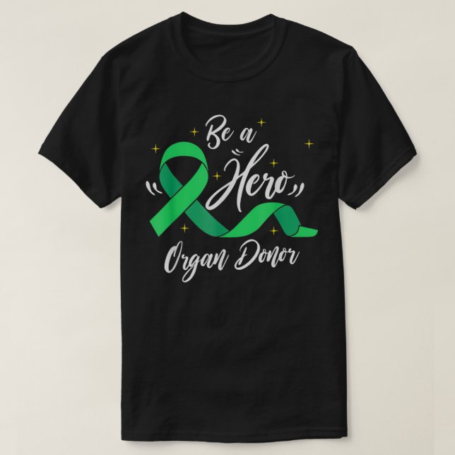 Camiseta Doação de órgãos Salvar uma vida Ser um doador de  (Frente do Design)