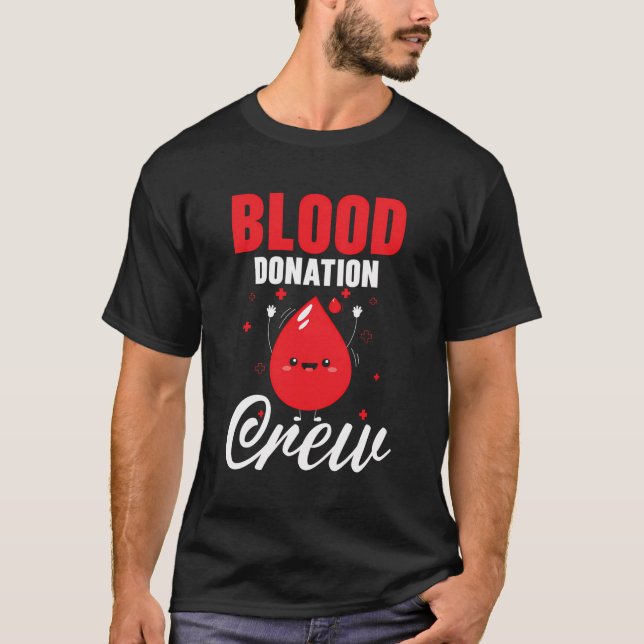 Camiseta Doação de Sangue Doador Dia de Doador Flebotomia D (Frente)