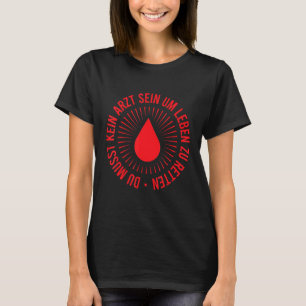 Camiseta Doação De Sangue Na Vida Salva O Disjuntor De Sang