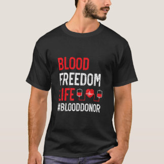 Camiseta Doação de Sangue Sensibilização Doador de Sangue F