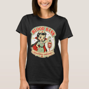 Camiseta Doações de Banco de Sangue São Bem-Vindas Enfermei