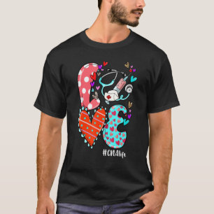 Camiseta Doações do Dia de os namorados de Coração Leopardo