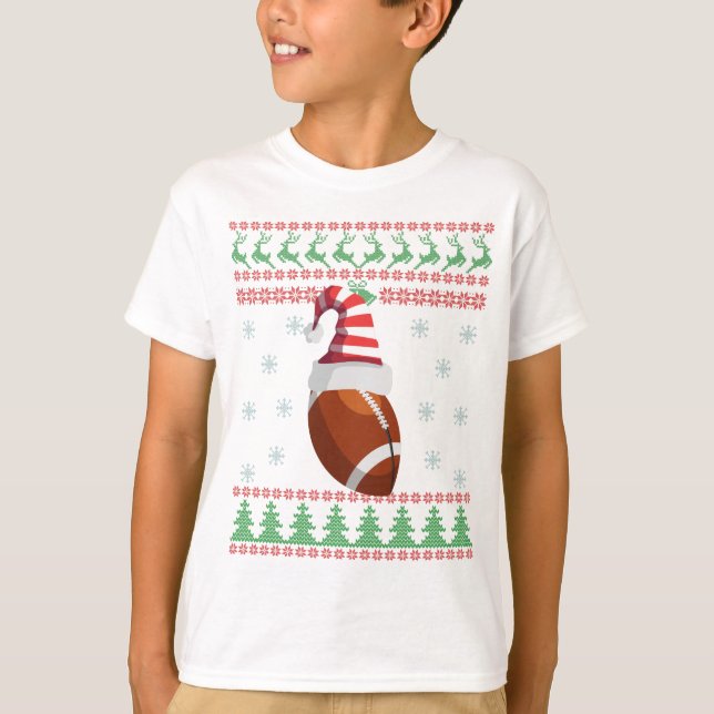 Camiseta Doador de Natal Feio, Rugby, jogador de futebol (Frente)