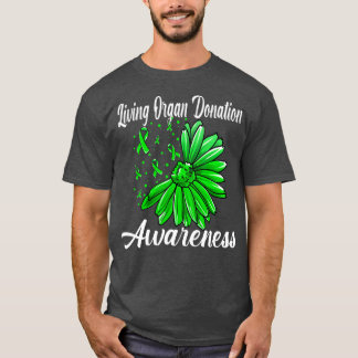 Camiseta Doador de Órgãos Vivos Dador de Sensibilização Ri