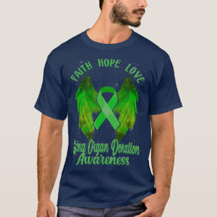 Camiseta Doador de Órgãos Vivos Dador de Sensibilização Ri