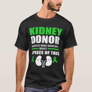 Camiseta Doador de Rim divertido com Pedra no Rim