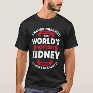 Camiseta Doador de Rins Doador de Órgãos Sensibilização par
