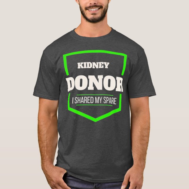 Camiseta Doador De Rins Que Compartilhei O Meu Transplante  (Frente)