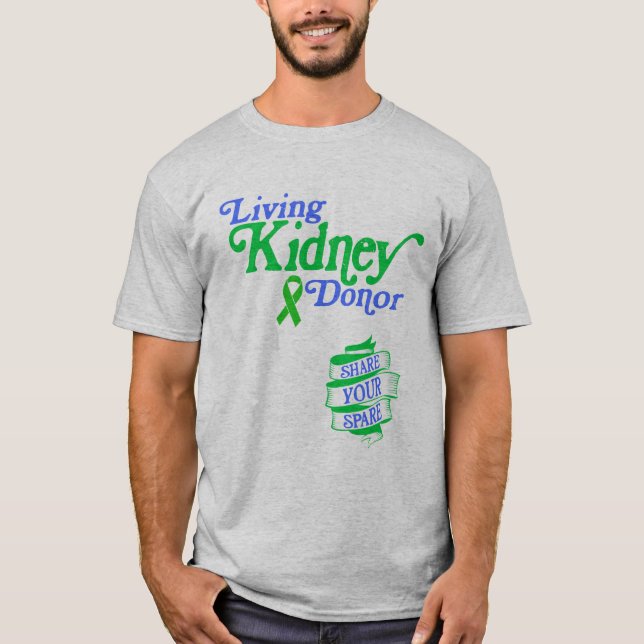 Camiseta Doador de Rins Vivos e Compartilhe sua Vintagem So (Frente)