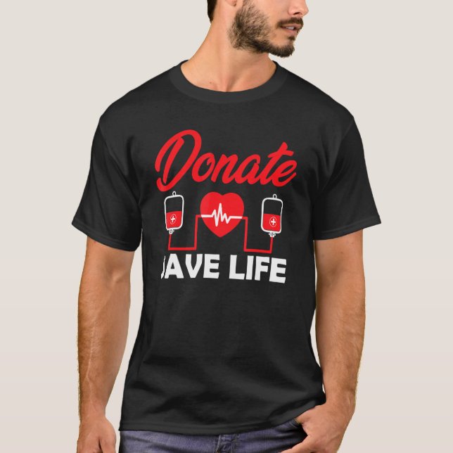 Camiseta Doador de Sangue Doação do Kit Phlebotomy Salve Vi (Frente)