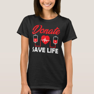 Camiseta Doador de Sangue Doação do Kit Phlebotomy Salve Vi