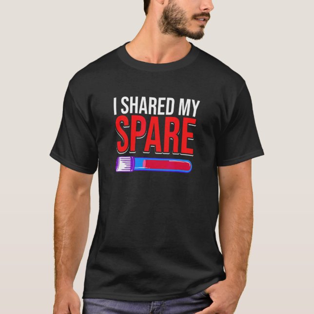 Camiseta Doador De Sangue Eu Partilho Minha Doação De Sangu (Frente)