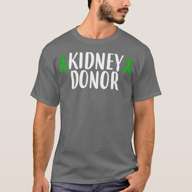 Camiseta Doador de Transplante de Rim Doador Vivo 1 (Frente)