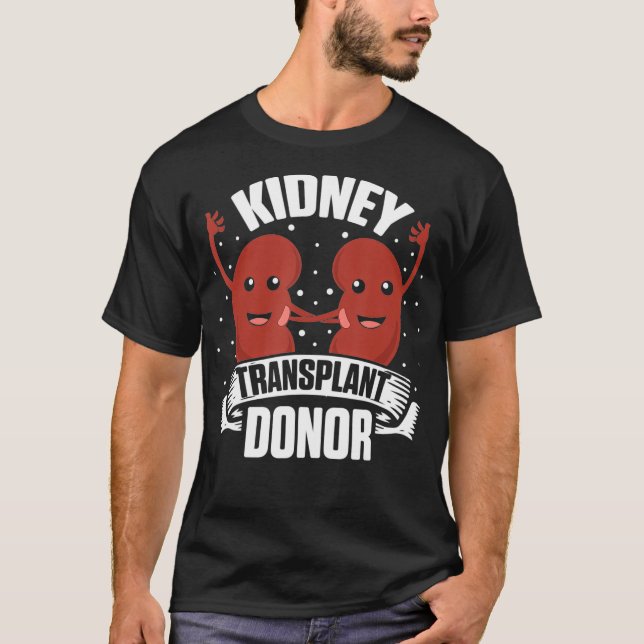 Camiseta Doador de Transplante Renal Medicamento Urinário P (Frente)