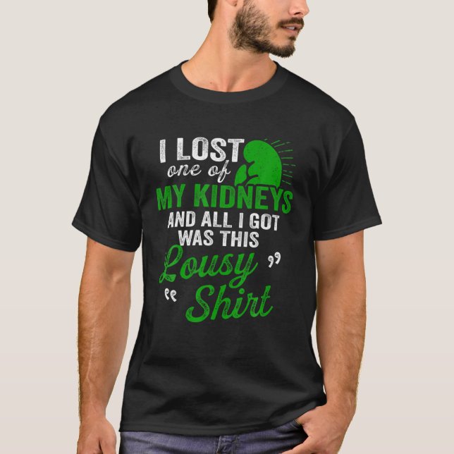 Camiseta Doador de Transplante Renal Recuperação de Cirurgi (Frente)