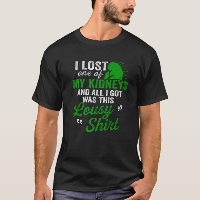 Camiseta Doador de Transplante Renal Recuperação de Cirurgi (Frente)