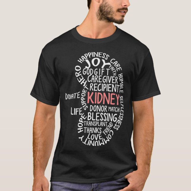 Camiseta Doador De Transplantes Renais Gi De Recuperação De (Frente)
