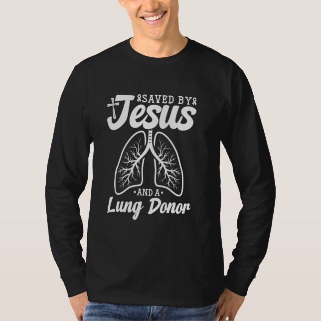 Camiseta Doador Pulmonar Salvo Pelo Orgão De Transplante Pu (Frente)