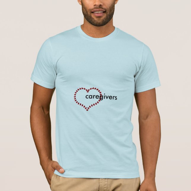 Camiseta doadores de cuidado do amor (Frente)