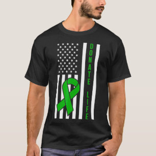 Camiseta Doar a Vida dos Estados Unidos Sinalizador do órgã