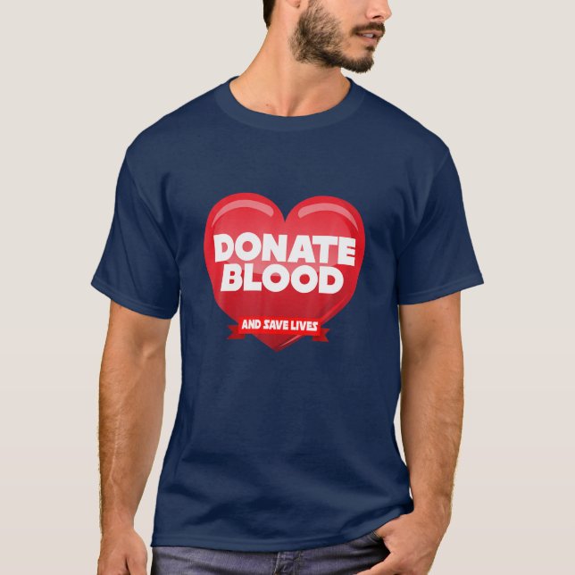 Camiseta Doar Sangue E Salvar Vidas Dia Mundial De Doadores (Frente)