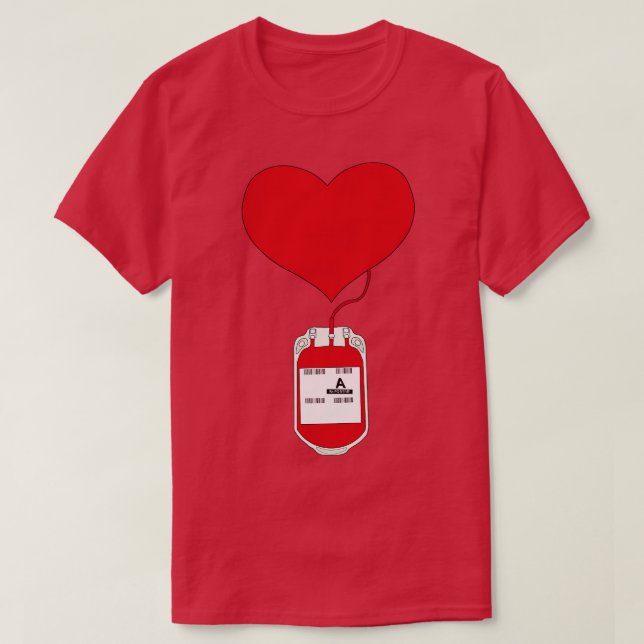 Camiseta Doar sangue é um ato de amor (Frente do Design)