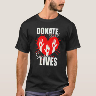 Camiseta Doar Sangue Salvar Vidas Vidas Economizador de Vid