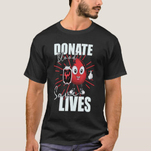 Camiseta Doar Sangue Salvar Vidas Vidas Economizador de Vid