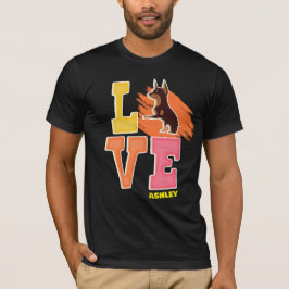 Camiseta Doberman ama cores bonitas