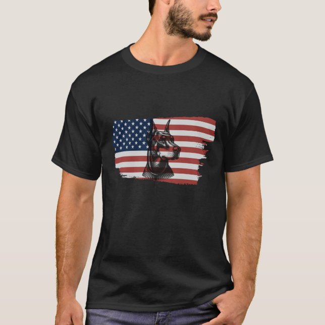 Camiseta Doberman Americano (Frente)