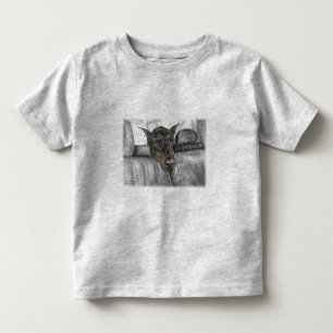 Camiseta Doberman andando de carro