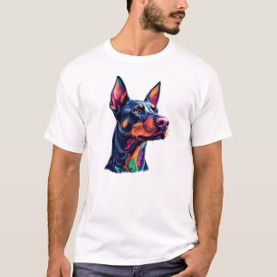 Camiseta Doberman Colorful